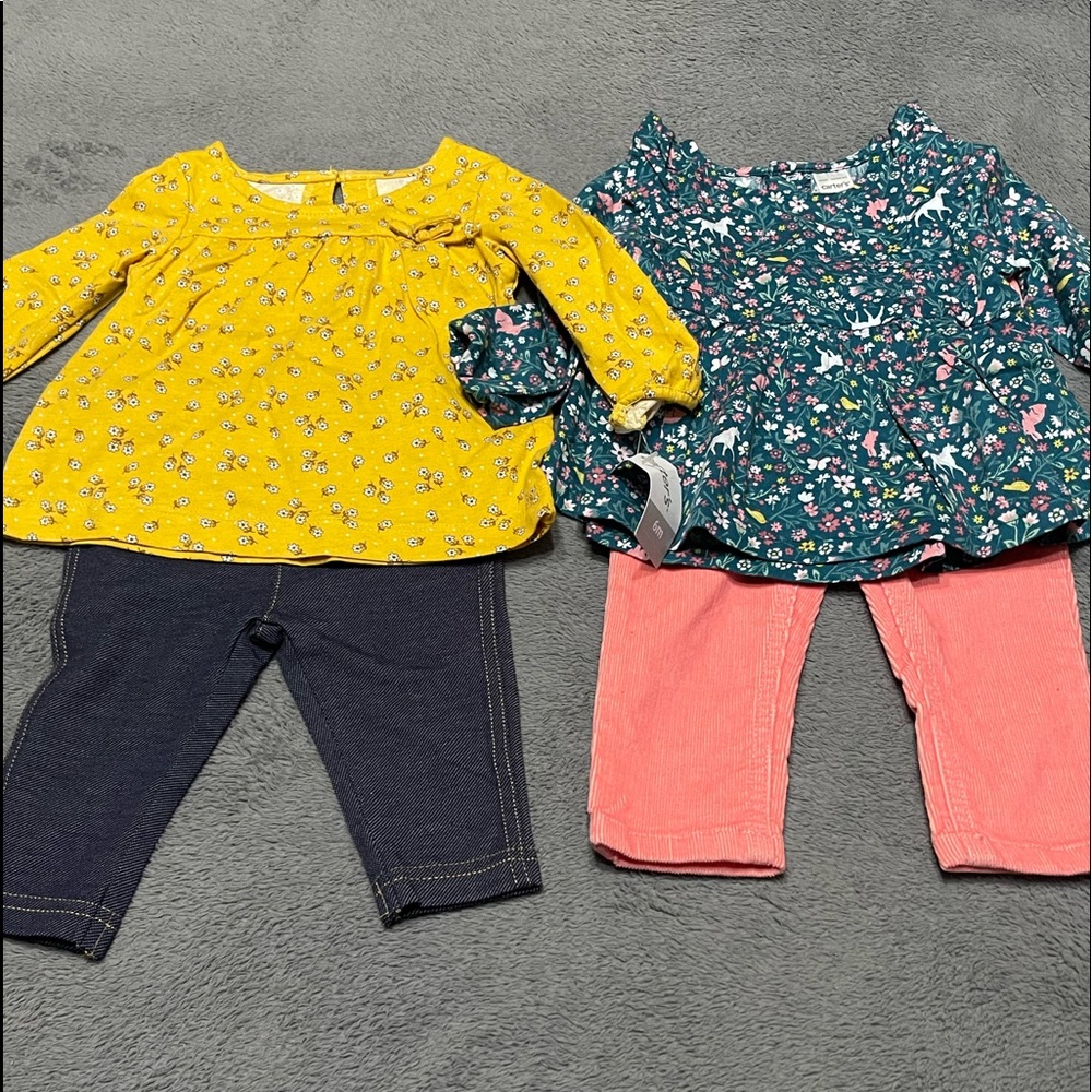 Carters outfits size 6months